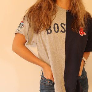 BOSTON RED SOX Half and Half Tee!!